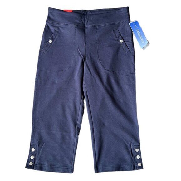 Danskin Blue Activewear Yoga Athletic Lounge Capri Pants .Size medium - Picture 1 of 6